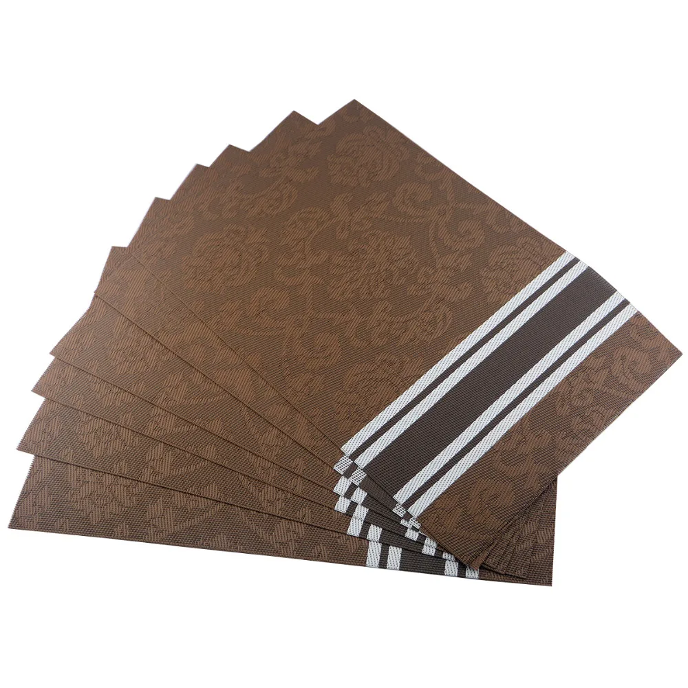 4pcs/set pvc placemat dining table mats set de table bowl pad napkin dining table tray mat coasters kids table set