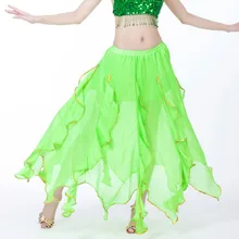 Женский костюм для танца живота шифоновая длинная юбка женская Одежда для танцев юбка для танца живота одежда для выступлений