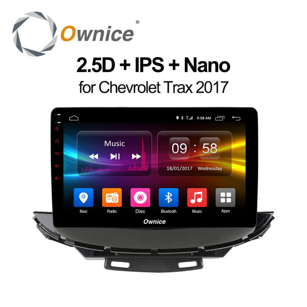 Ownice c500 + Android 8 1 Для Chevrolet Trax 2017 автомобильный DVD-плеер ядер 2 Гб ОЗУ 4G LTE WIFI BT GPS