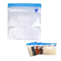 Вакуумная сумка на молнии еда Saver Многоразовые Vacum запечатывающийся пакетик простой в использовании практичный для длительного
