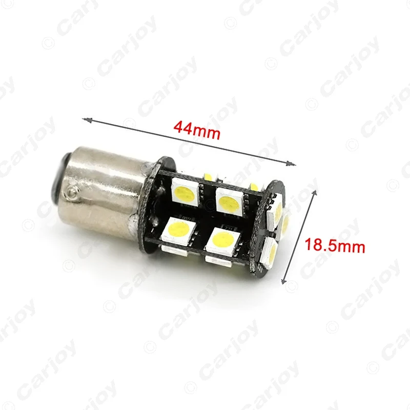 LEEWA 50 шт. белый BAY15D/1157 P21W CANBUS 5050SMD 19 светодио дный s автомобиля светодио дный лампочки стоп # CA4709