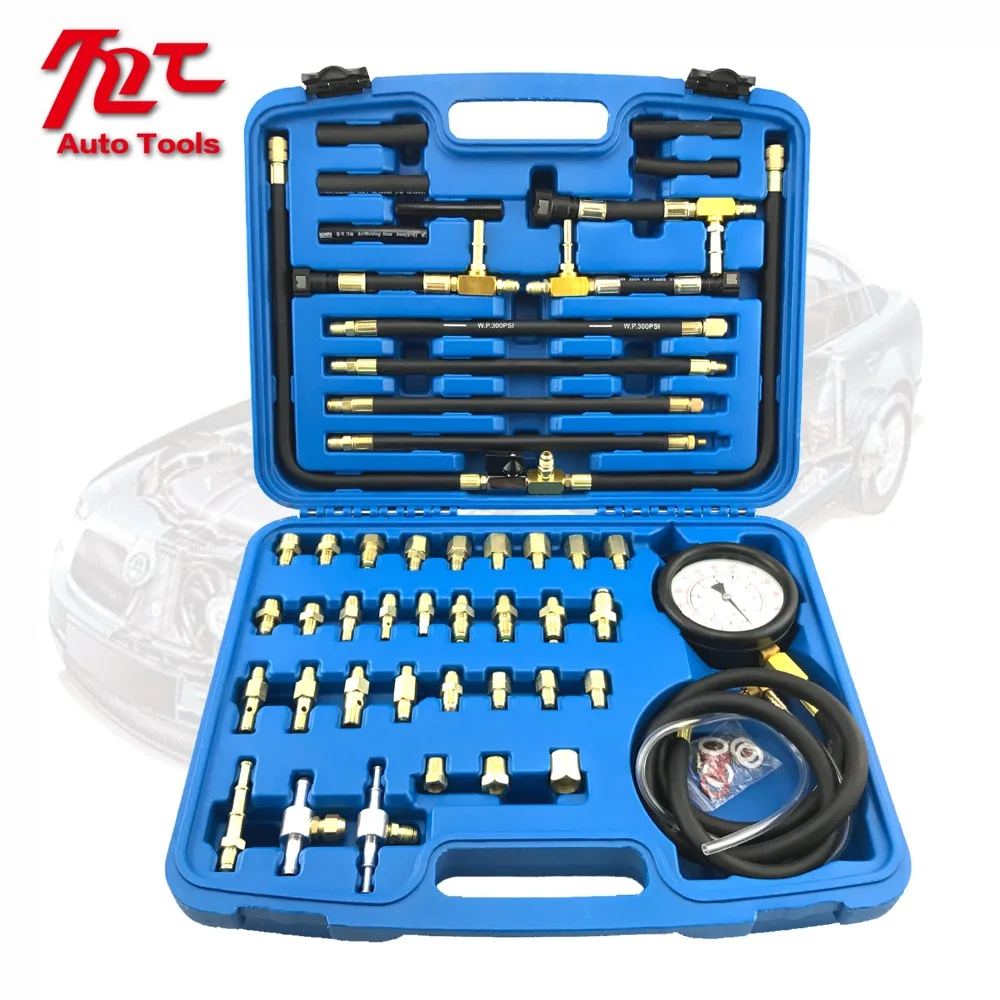 TU 443 Deluxe Manometer Fuel Pressure Gauge Engine Testing Kit Fuel Injection Pump Tester