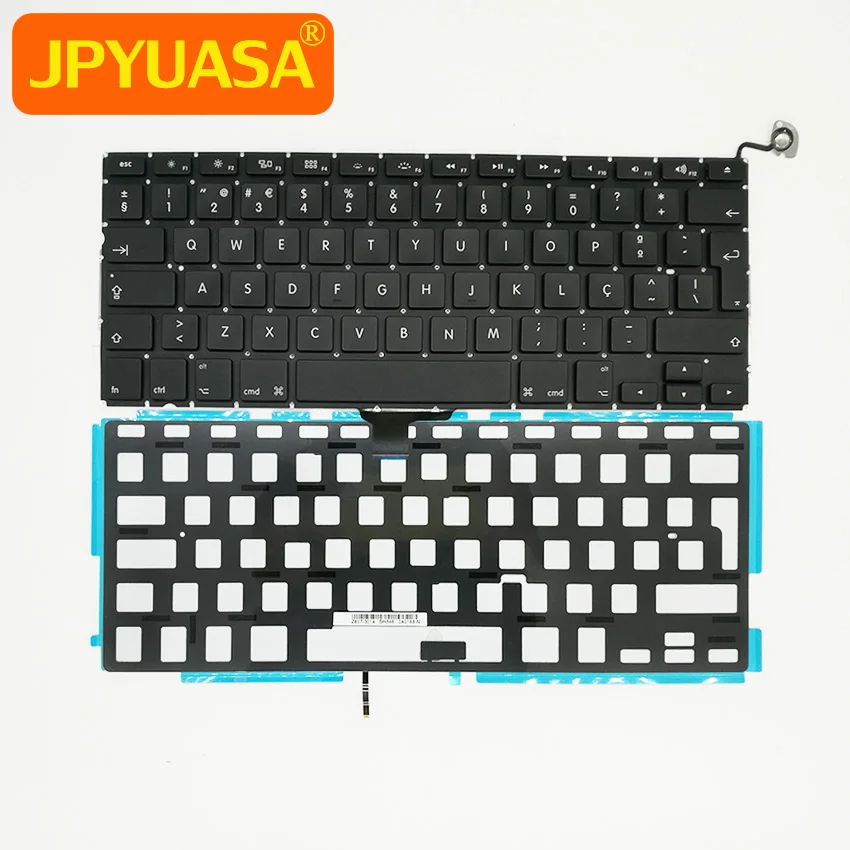 Новая португальская клавиатура PT для Macbook Pro 13 3 дюйма A1278 с подсветкой 2009 2010 2011 2012