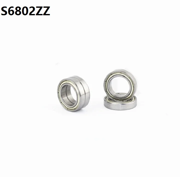 20 шт./лот ABEC 5 S6802ZZ S6802 ZZ подшипник из нержавеющей стали 15*24*5 мм радиальный