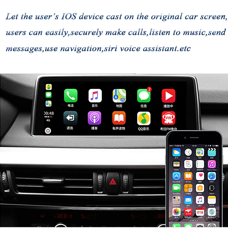 Самая передовая транспортная развлекательная система IOS Apple CarPlay интерфейс для BMW F01 F02 F03 год от 2012 до