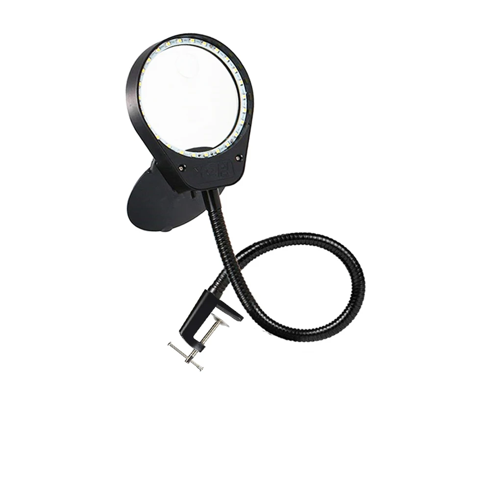  Illuminating Magnifier 8X 15X Microscope Magnifying Glass with led lights Table - 33018507932