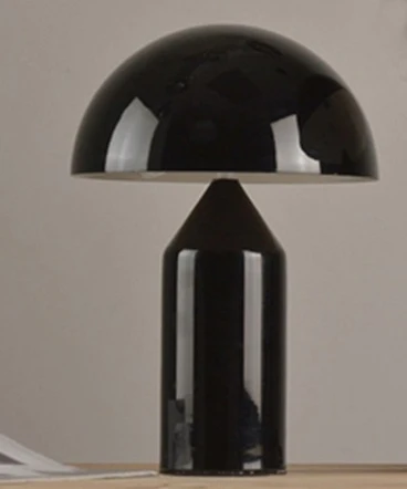 Постмодерн, простой дизайн, креативная Грибная декоративная настольная лампа, лампа для спальни, гостиной, отеля, кабинета, настольная лампа, 110-265 в - Цвет абажура: iron 38X50cm black
