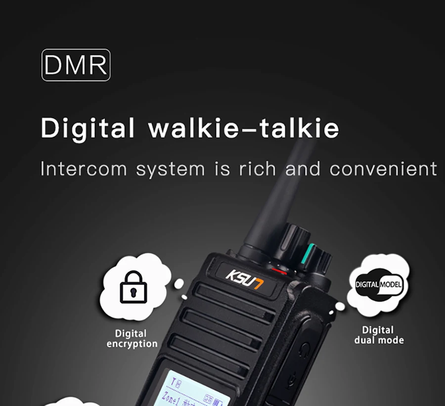 DMR цифровой беспроводной интерфон поддерживает U/V 400-700 МГц 4FSK цифровая модуляция 8 Вт 5800 мач рация