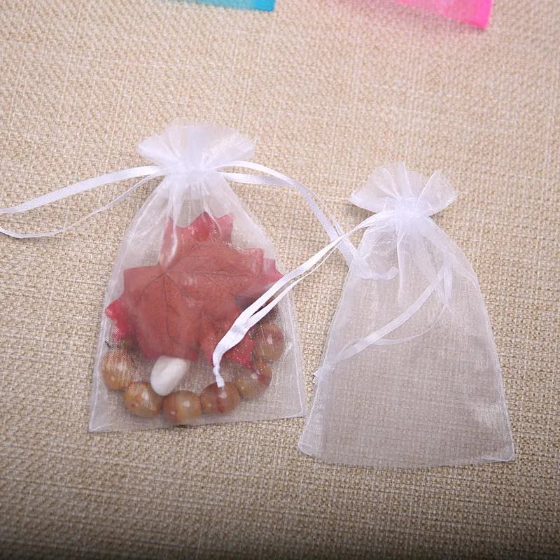 Wholesale 100PCS 7.5*10CM Drawstring Organza Jewelry Bags Wedding Candy Gifts Jewelry Packaging Bag Multicolor Sack Wholesale 100PCS 7.5*10CM Drawstring Organza Jewelry Bags Wedding Candy Gifts Jewelry Packaging Bag Multicolor Sack