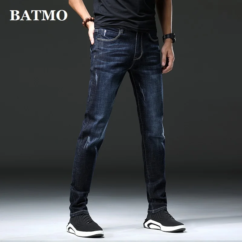 

Batmo 2019 new arrival high quality casual slim elastic jeans men ,men's pencil pants,skinny jeans men 1826