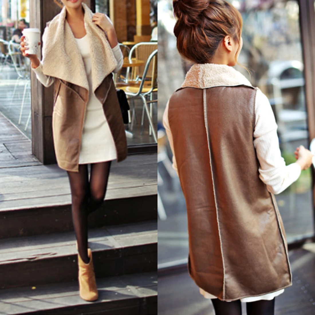 brandy melville green and black striped sweater