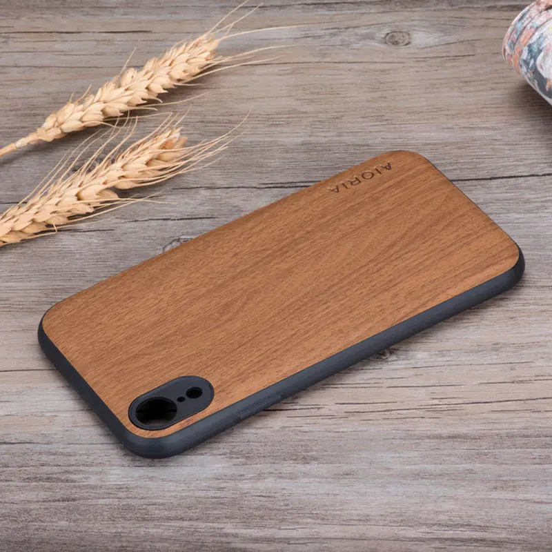 Чехол с деревянным рисунком для iPhone XR Силиконовые Мягкие ТПУ чехлы из
