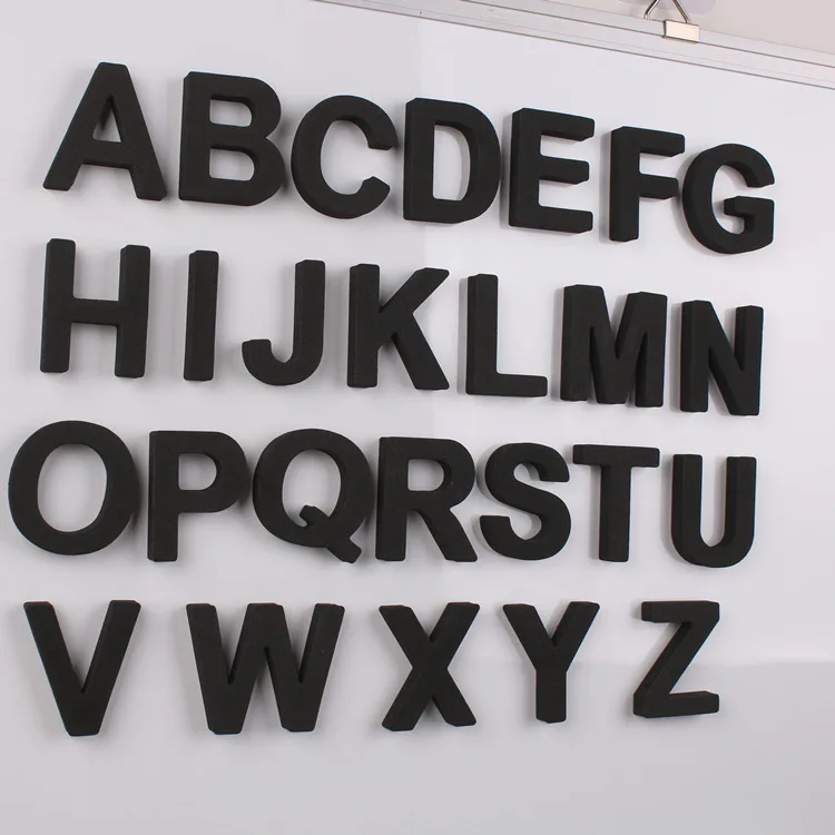 Black Letters Fridge magnets