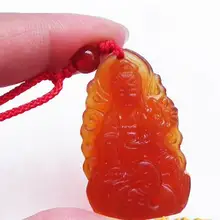 С натуральным красным агатом кулон самантабхадра змея знак зодиака «Змея» Guardian натальные Будда зла