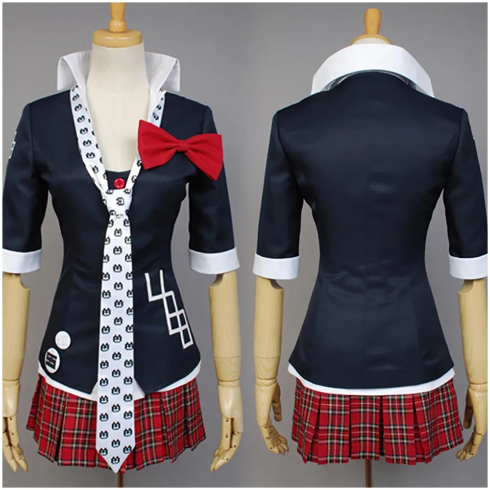 

Hot Sale 2017 Danganronpa Junko Enoshima Costume Sexy Uniform Outfit Women Full Set