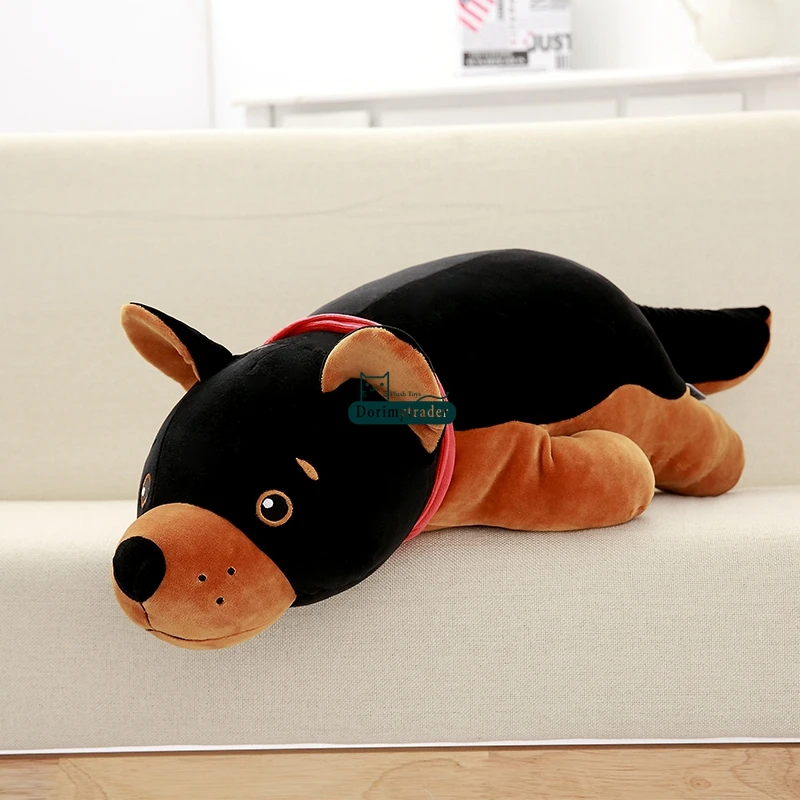  Dormytrader 90cm Big Simulated Animal Dog Plush Toys Soft Stuffed Giant Black Puppy Doll  Wolf Dog Pillow 35inches Gifts for Children DY61659 (15)
