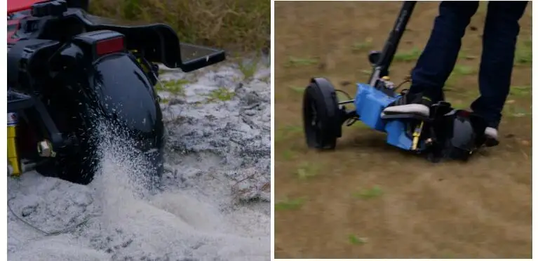 Cheap 2018 800W Three wheels Off Road Electric Scooter Folding All terrain Skateboard Foldable E-Scooter with seat Removebale battery 10