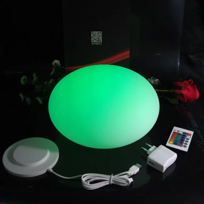 D27* H17cm водонепроницаемый пластиковый меняющий цвета светодиодный полукруглый шар, плавающий зеркальный шар для Рождественского украшения,, 1 шт