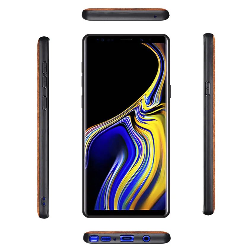 Чехол для samsung Galaxy Note 9 из натурального дерева, чехол для samsung Note9 из палисандра, ТПУ, противоударный чехол для телефона, чехол для samsung Note 9