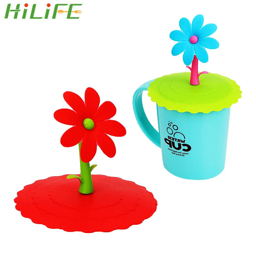 

HILIFE Tree Shaped Sealed Cup Cover Silicone Dustproof Creative Cup Bottle Cap Leakproof Coffee Cup Suction Lid Kithcen Tool