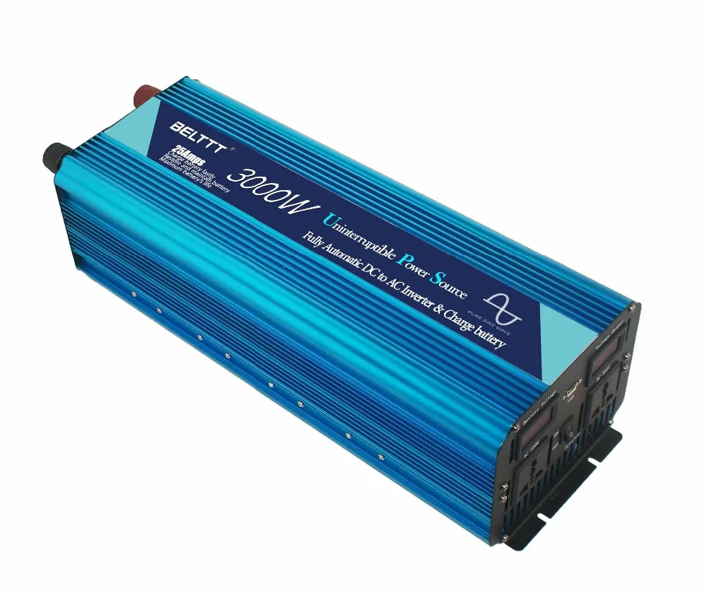 US $219.00 3000 watt power inverter 6000W peak DC 12V to AC 220230240V Off Grid Pure Sine wave Solar inverter Digital Display