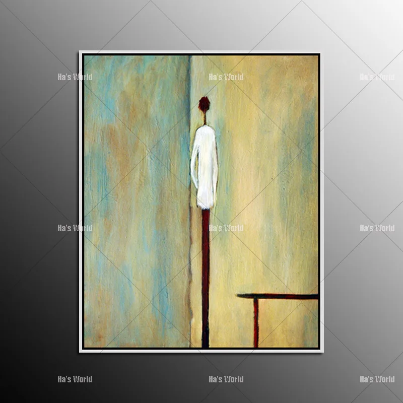 

Hand Painted Abstract Portrait Oil Painting On Canvas Unframed Wall Art Modern Abstract Paintings For Home Decoration Picture
