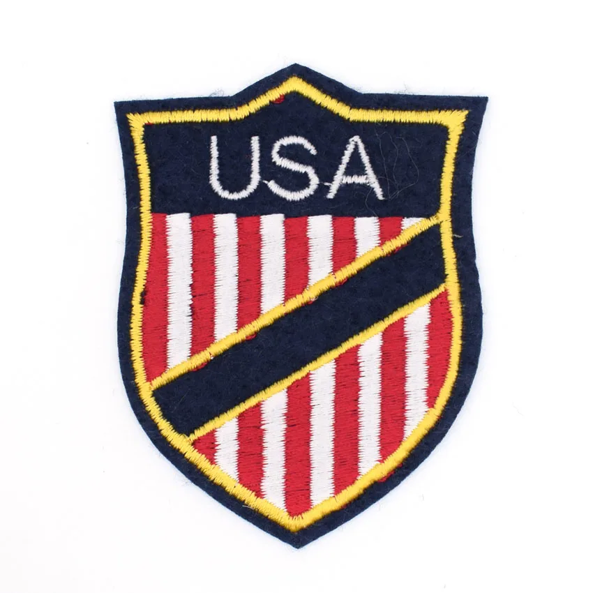 2 шт. флаг США Военные Лоскутные parches ropa Iron On Patch для одежды джинсовая куртка