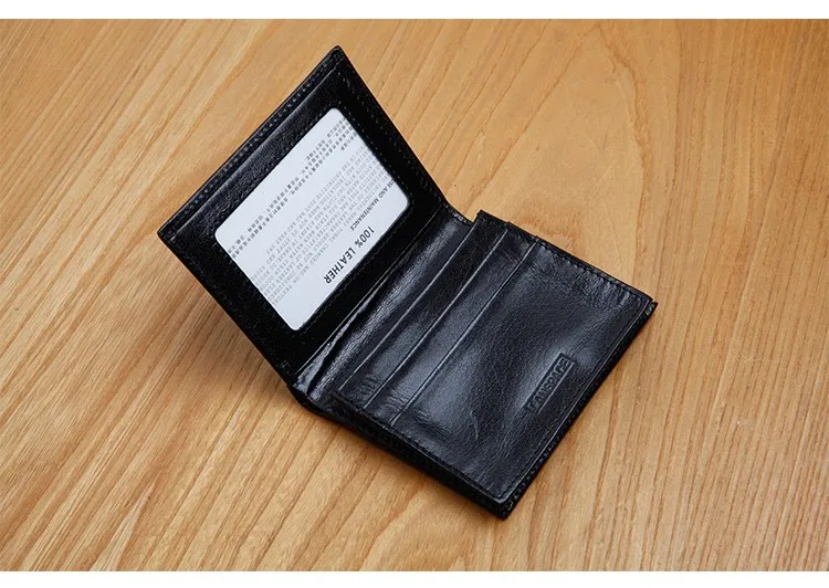 LANSPACE мужской кожаный бумажник корова бренд мужской короткий кошелек fashon маленький кошелек