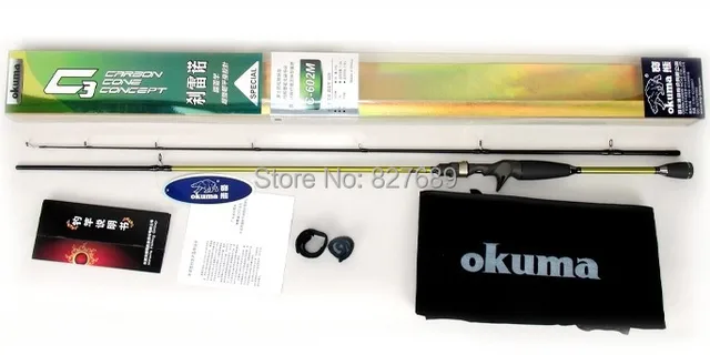 Cheap 2.1m okuma fishing rod c-3c-702m lure rod carbon fiber material