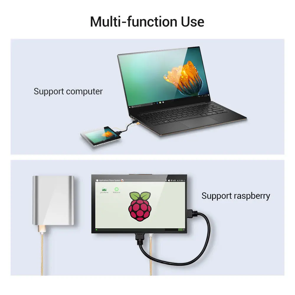 EYOYO HDMl емкостный сенсорный экран материнская плата 7 дюймов 16:9 ЖК-дисплей для Raspberry