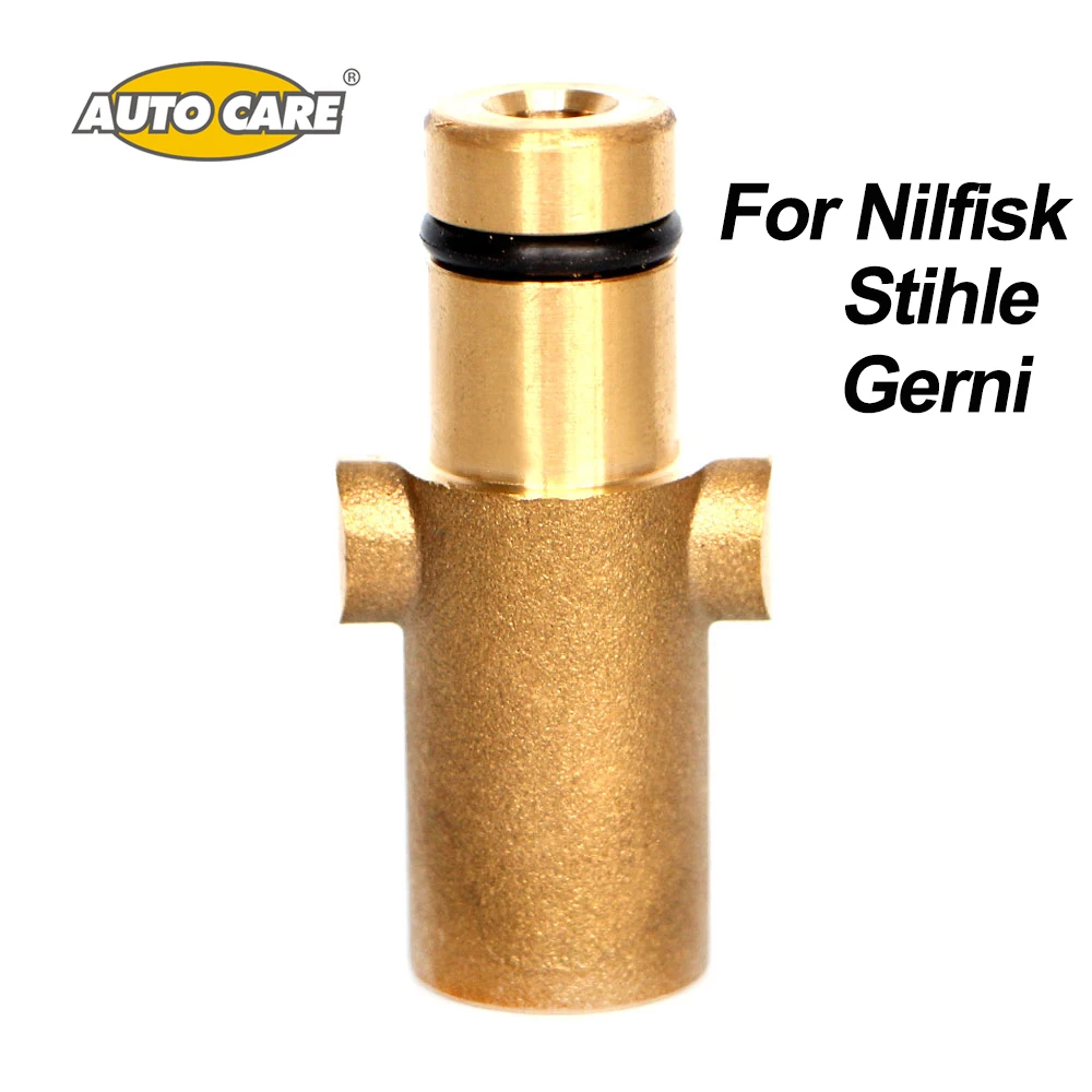 Foam Lance Brass Connector for Nilfisk Rounded Adapter also for Gerni and Stihle High Pressure