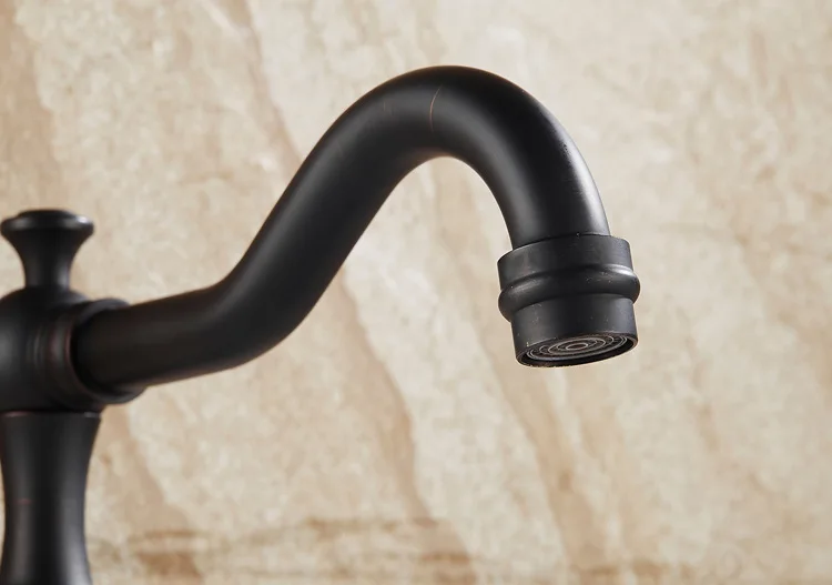 Black Bronze faucet body three basin faucet basin three sets 8Basin faucet