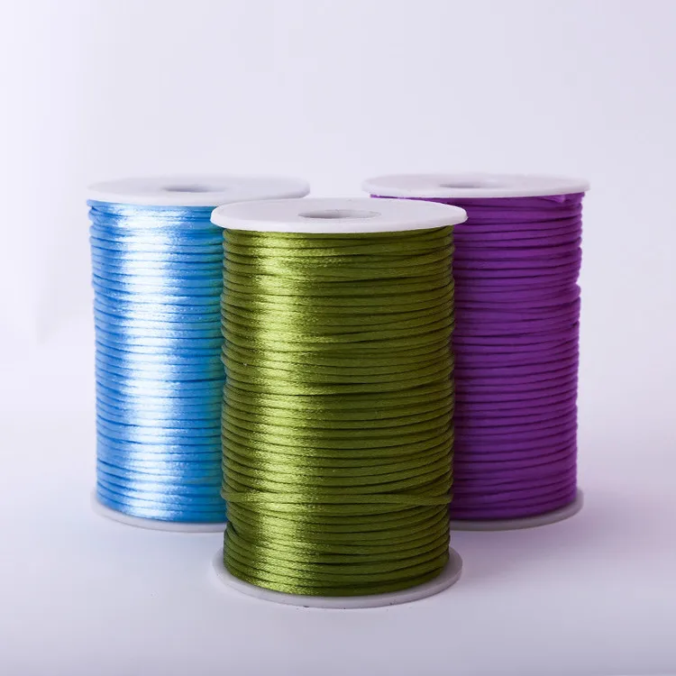 Сатиновый шнур для детского прорезывателя 2 5 мм 100 ярдов/катушка|satin cord|rattail satin