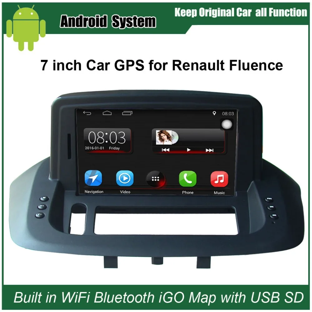Обновленный оригинальный Автомагнитола на Android 7 1 подходит для Renault Fluence