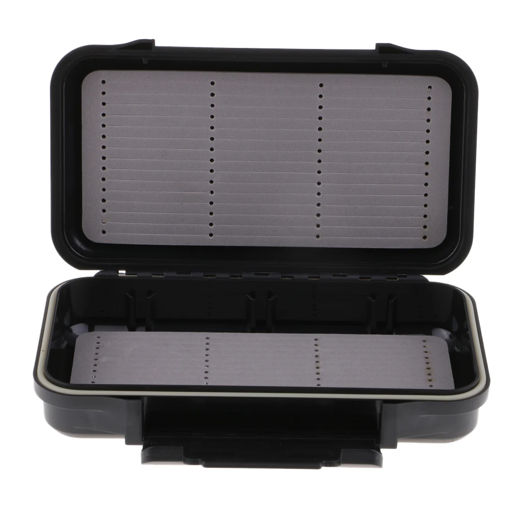 

Waterproof Fly Fishing Box Salmon Streamer Flies Storage Box Case Double-sided