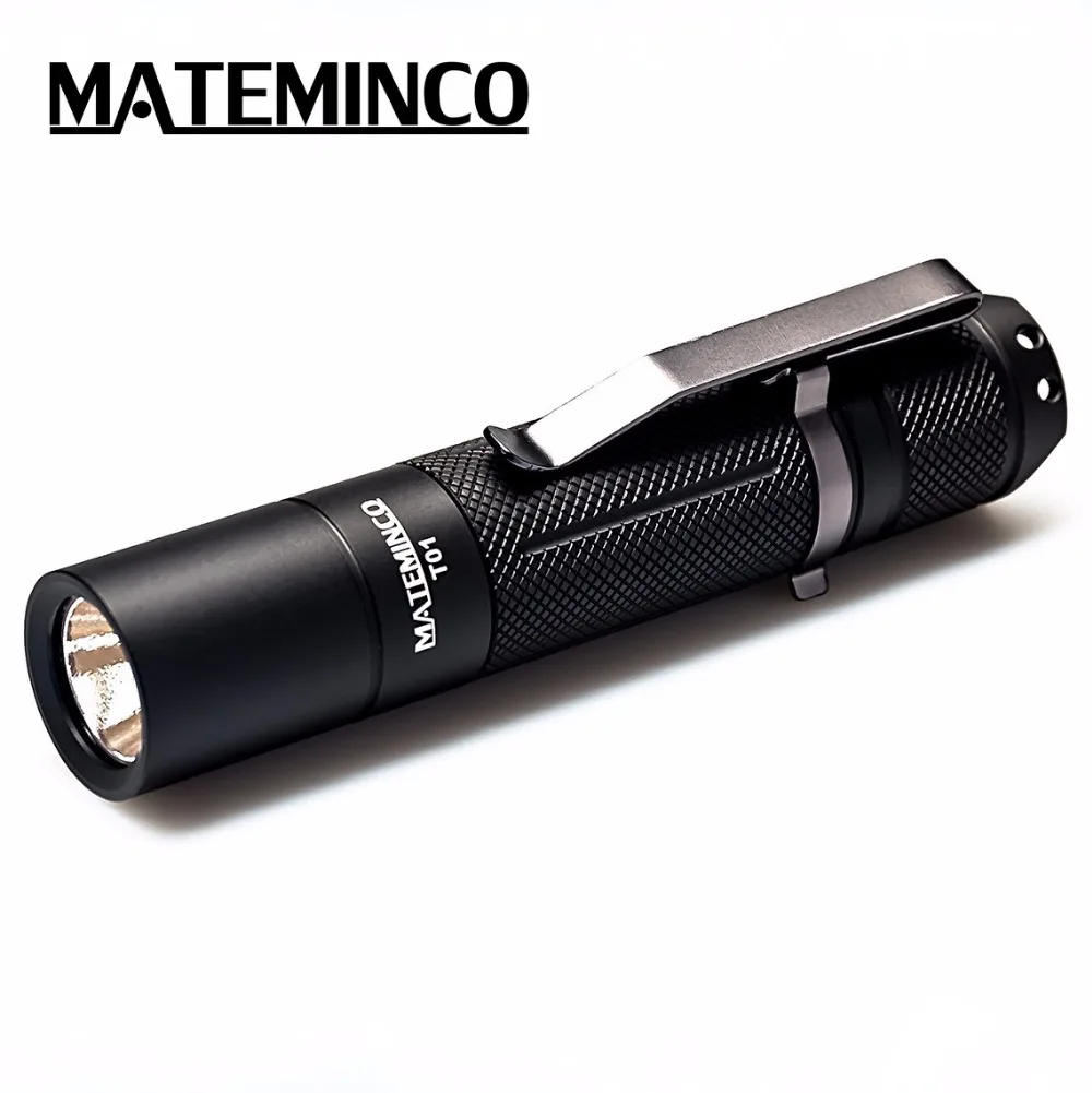

Mateminco T01 Cree Xpl 1600 Lumens EDC Mini Tactical LED Flashlight Torch Light for Camping, Emergency