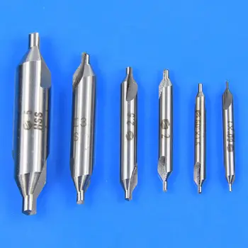 

6 in 1 Combined HSS Center Drill Countersink Bit Lathe Mill Tackle Kit 1~5mm