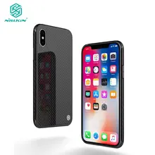 Стеклянный чехол NILLKIN для iPhone X Xs Max XR роскошный силиконовый чехол из закаленного стекла для iPhone Xs чехол