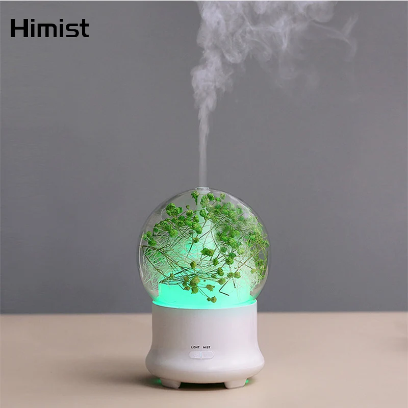 

Eternal Flower Aroma Diffuser Essential Oil Air Humidifier with Colorful LED Lights for Home Ultrasonic Cool Mist Air Purifier