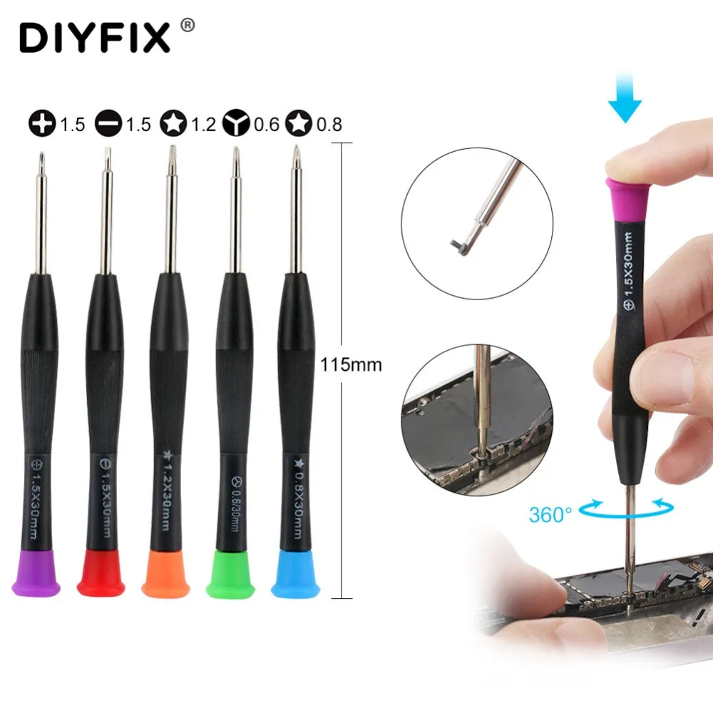 DIYFIX 22 в 1 набор ручных инструментов для открывания экрана, Набор отверток для iPhone 7, iPad, samsung, набор инструментов для ремонта телефона