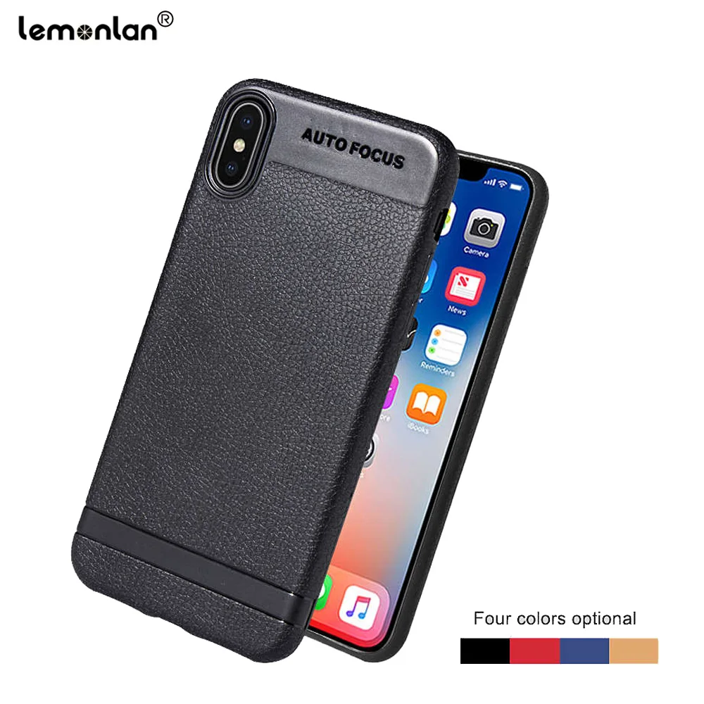 

Lemonlan Soft TPU Phone Case For iPhone X 10 Shockproof Slim Back Cover For iPhone 6 6s 7 8 Plus Silicone Full Protective Case