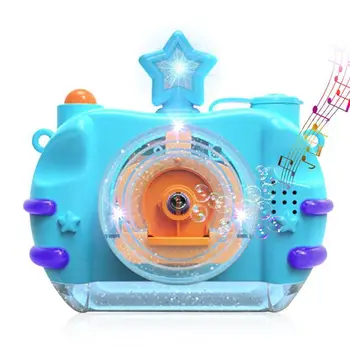 

Children Automatic Bubble Machine Toy Portable Fun Camera Bubble Maker with Music Light for Kids Baby