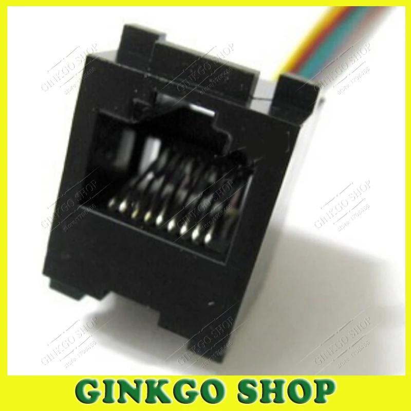 250pcs Lot 8 Pins Rj45 Pcb Mounting Type Rj11 8p8c Modular