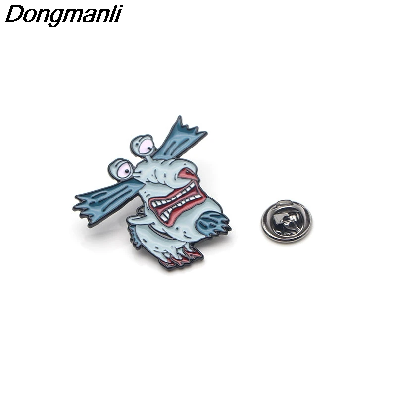P2991 Dongmanli,, 20 шт./партия, Aaahh, настоящие монстры, металлические эмалированные булавки и броши для женщин и мужчин, булавка на лацкан