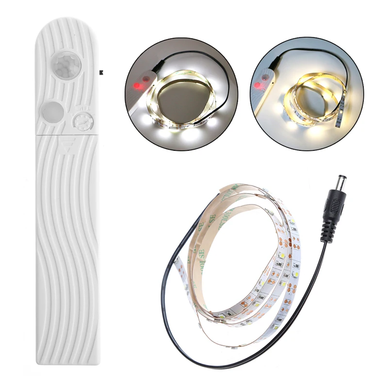 

4 AAA Battery Power Supply Body Infrared PIR Sensor Switch For LED Strip Light #Sep.07