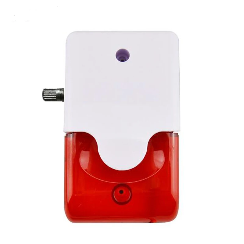 

Mini Wired Strobe Siren 5V 12V 24V 220V Sound Alarm Strobe Flashing Red Light Sound Siren with Volume Control
