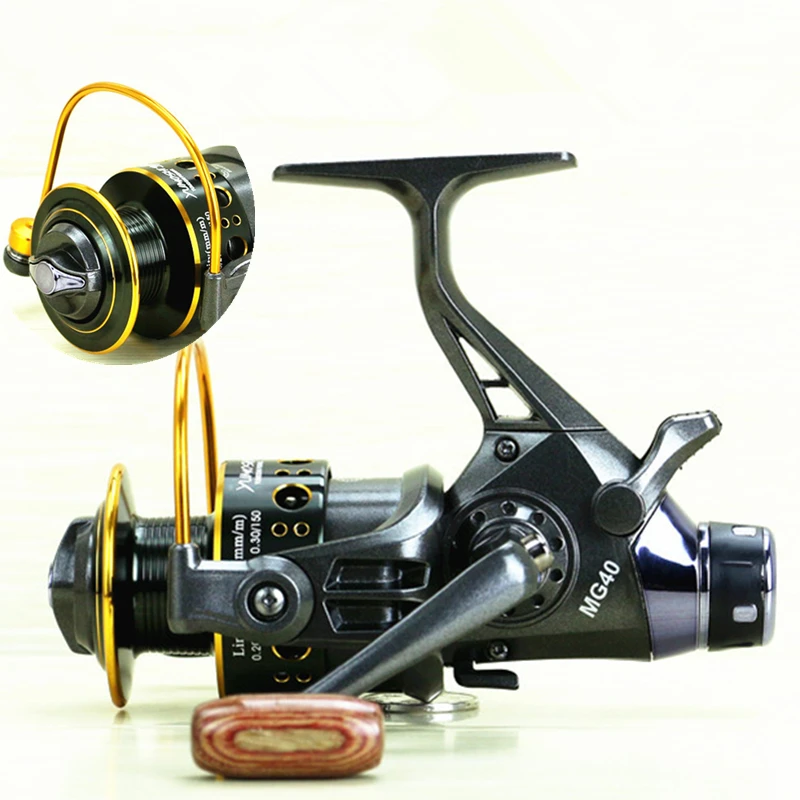 Back Dual Brake Feeder Spinning Reel Reel Bait Runner 10BB Metal