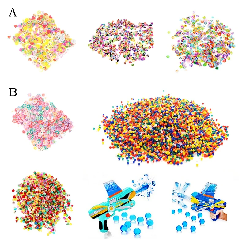 

10/500/1000pcs DIY Slime Slime Addition Soft Fimo Fruit Slices for Charms Beads DIY Nail Mobile Beauty Powder in Slime Sprinkles