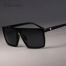 CCSPACE Ретро Квадратные Солнцезащитные очки в стиле стимпанк для мужчин и женщин, брендовые дизайнерские очки с черепом и логотипом, солнцезащитные очки с УФ-защитой