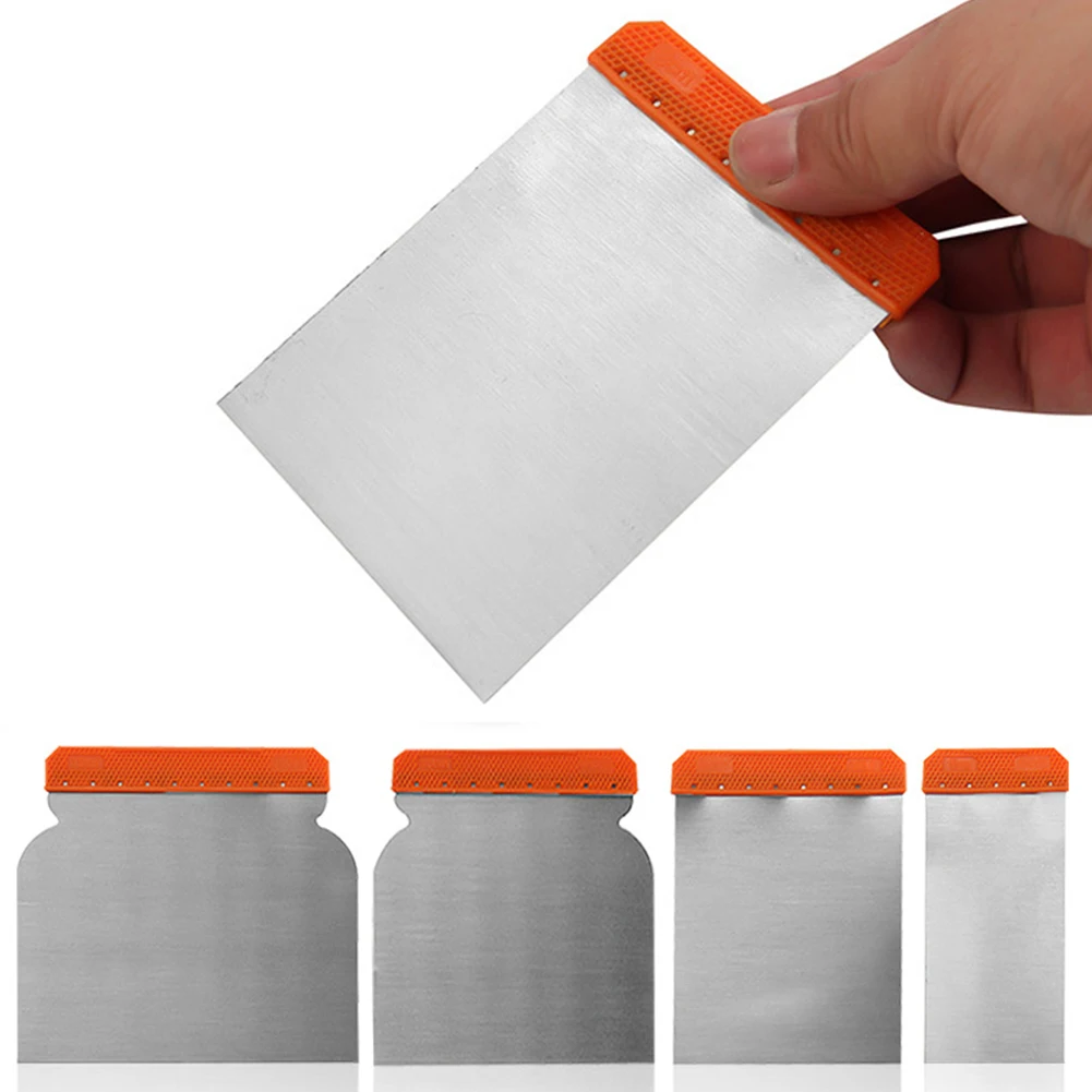 4Pcs Repair Durable Scraper Set Body Filler Portable Paint Sheet Applicator Cleaning Putty Carbon Steel Spreaders Tools